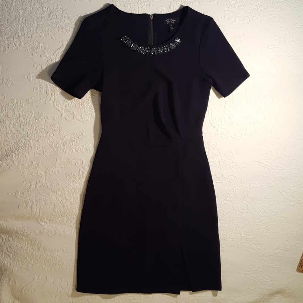 Rhinetone Black Dress